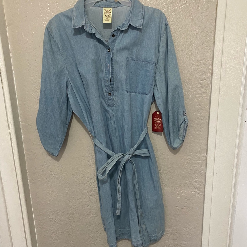 Comfortable denim summer dress